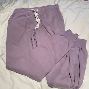 purple sweatpants